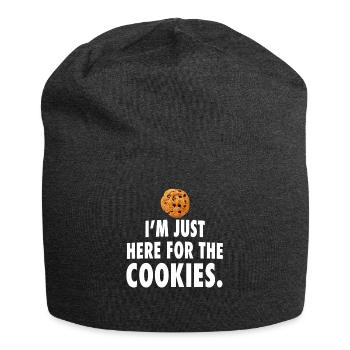 Cookie Backen Cadeau de Noël - Bonnet en jersey - charbon - Devant