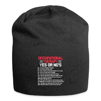 Ergotherapeut - Jersey-Beanie - Schwarz - Vorne