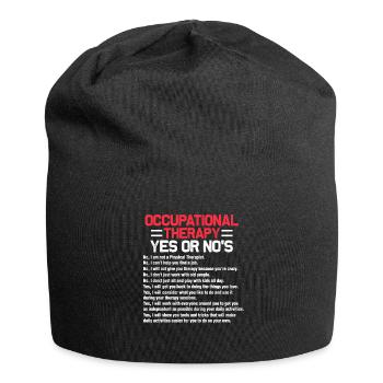 Ergotherapie Ergotherapeut - Jersey-Beanie - Schwarz - Vorne