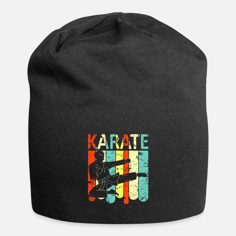 karaté - Bonnet en jersey - noir