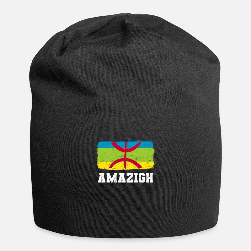 Amazigh Flagge - Jersey-Beanie - Schwarz