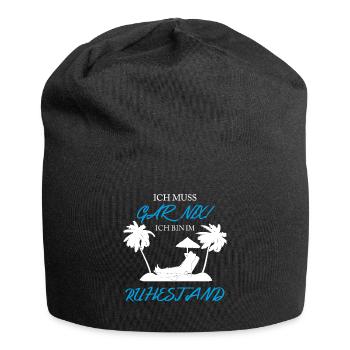 Ich bin im Ruhestand in der Rente - Jersey-Beanie - Schwarz - Vorne