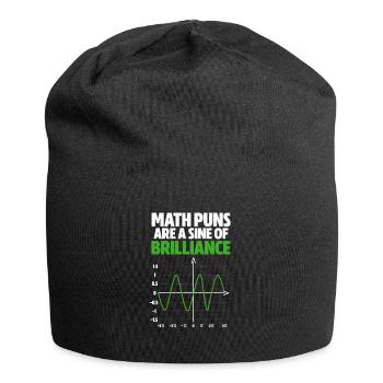 Mathe - Jersey-Beanie - Schwarz - Vorne