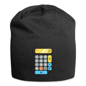 Calculatrice mathématique mathématique mathématicienne - Bonnet en jersey - noir - Devant