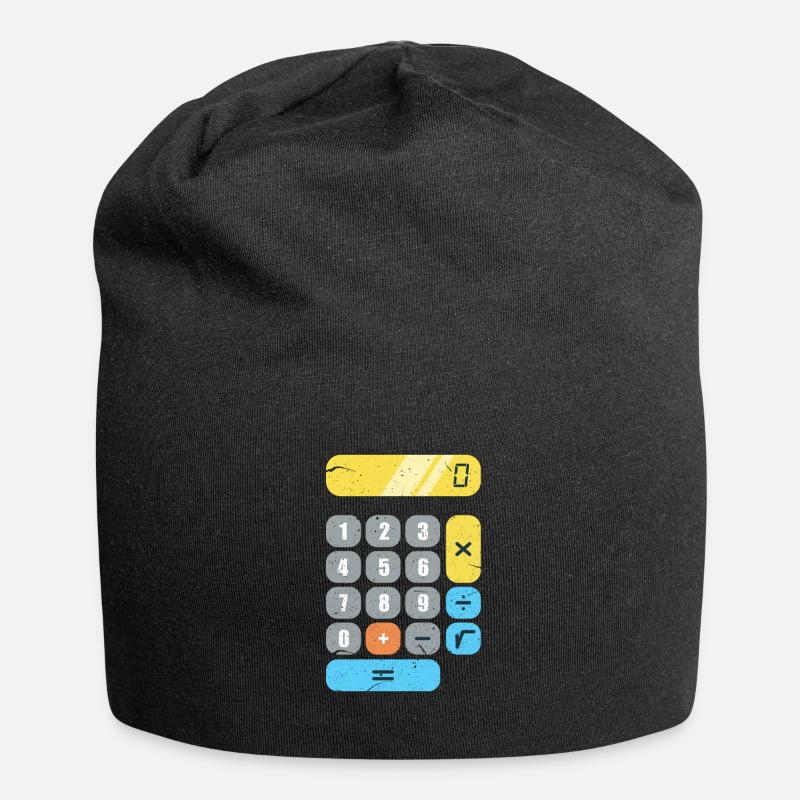 Calculatrice mathématique mathématique mathématicienne - Bonnet en jersey - noir