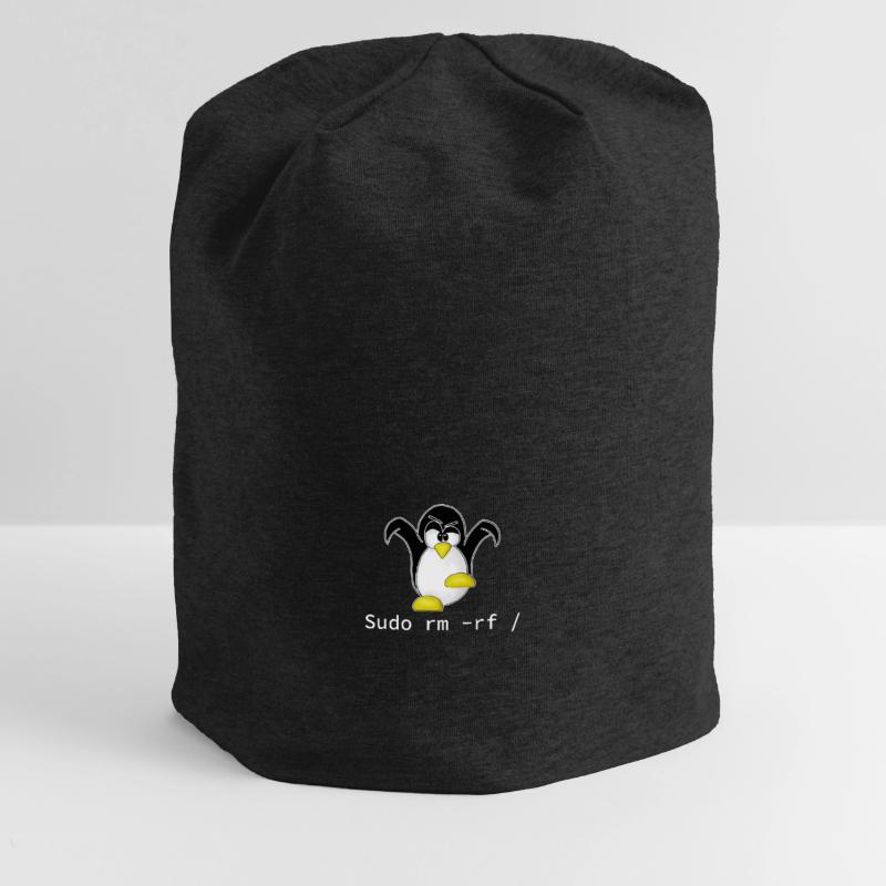 Tux Linux Penguin Sudo Rm Rf | Computer Geek Hack Jersey Beanie
