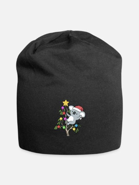 Koala Christmas Funny Christmas Gift - Bonnet en jersey - noir