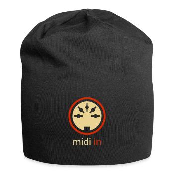 Midi In 5-pin DIN Audio Synthesizer Vintage Stereo - Bonnet en jersey - noir - Devant