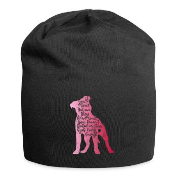 Pitbull Seelen - Jersey-Beanie - Schwarz - Vorne
