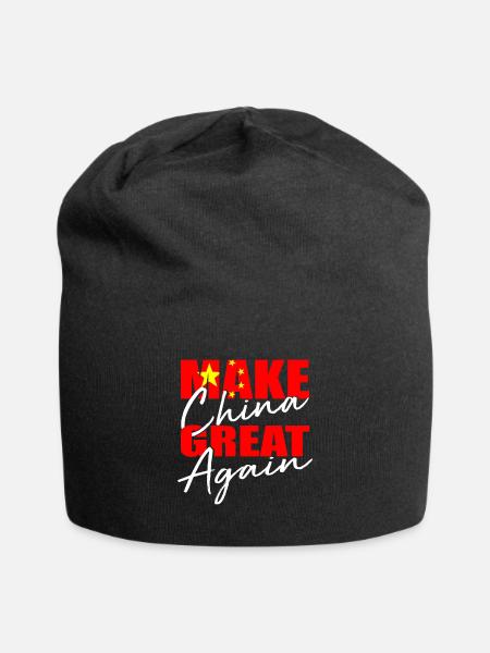 Chine - Bonnet en jersey - noir