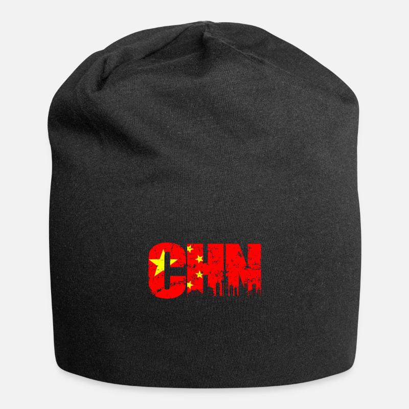 Chine - Bonnet en jersey - noir