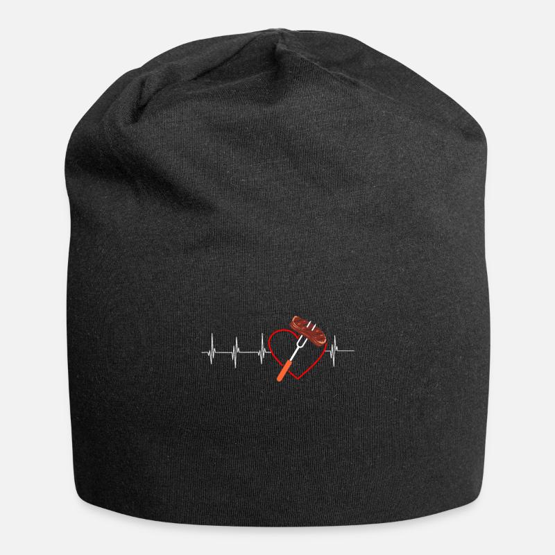 Fleisch - Jersey-Beanie - Schwarz