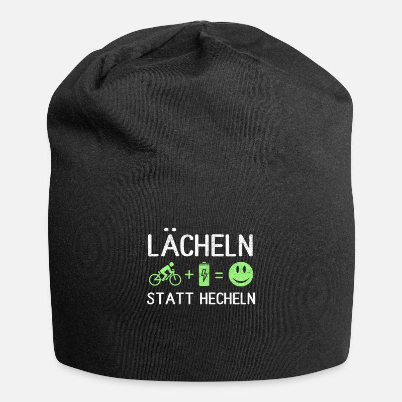 Lächeln Statt Hecheln - Jersey-Beanie - Schwarz