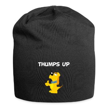 Thumps Up I Thumbs Up I chien je suis drôle - Bonnet en jersey - noir - Devant