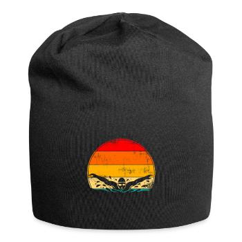 Natation papillon vintage nageur nageur - Bonnet en jersey - noir - Devant