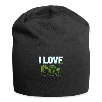 J'aime le dioxyde de carbone CO2 - Bonnet en jersey - noir - Devant