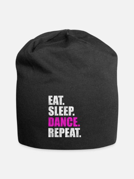 Tanzen Tanz Tänzerin Tänzer Spruch Geschenk - Jersey-Beanie - Schwarz