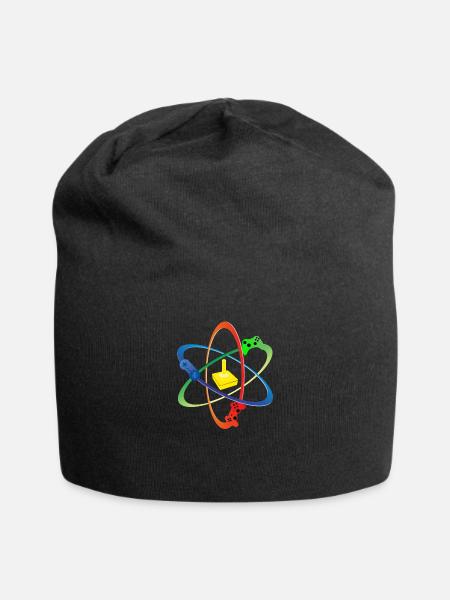 Gamer Atom Konsolen Spieler gaming Computer Shirt - Jersey-Beanie - Schwarz