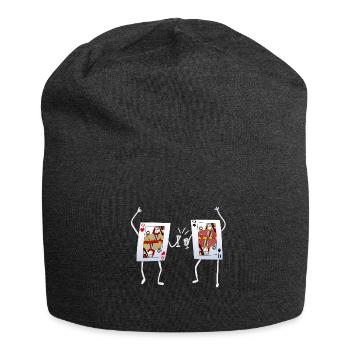 Jeu de cartes Poker Card Lady - Bonnet en jersey - charbon - Devant