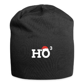 Ho Ho Ho Cubic Ho Ho 3 Holiday Season and - Jersey Beanie - black - Front