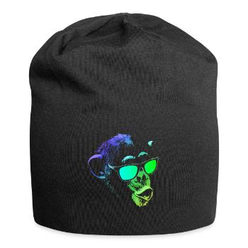 Kühler Affe - Jersey-Beanie - Schwarz - Vorne