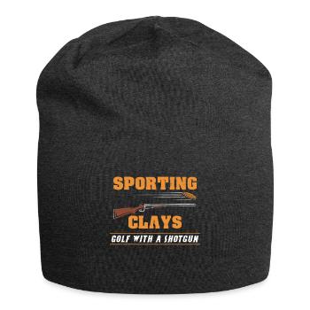 Wurfscheibenschießen Tontaubenschießen - Jersey-Beanie - Anthrazit - Vorne