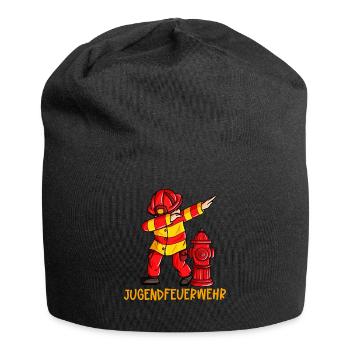 Jugendfeuerwehr Dabbing Feuerwehr - Jersey-Beanie - Schwarz - Vorne