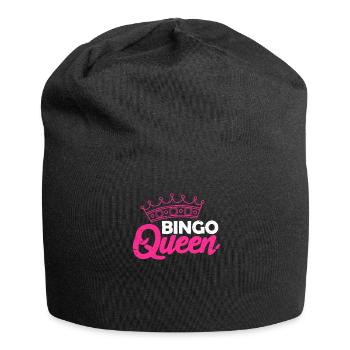 Bingo Queen Gambling Lotto Grandma Queen Gift - Jersey Beanie - black - Front