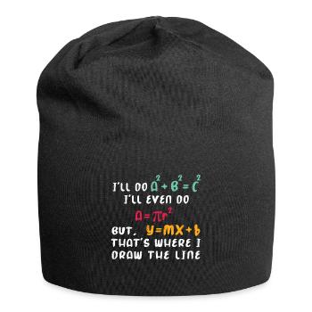 Math nerd - Bonnet en jersey - noir - Devant