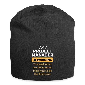 Chef de projet cadeau Directeur général superviseur - Bonnet en jersey - charbon - Devant