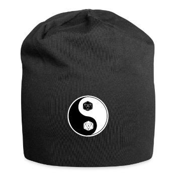Rollenspiel Würfel - Jersey-Beanie - Schwarz - Vorne