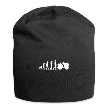 Landwirt Evolution Bauer Trecker Traktor - Jersey-Beanie - Schwarz - Vorne