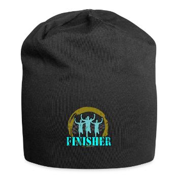 Jogger - Finisher - Jersey Beanie - black - Front