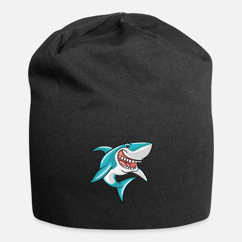 Hai - Jersey-Beanie - Schwarz