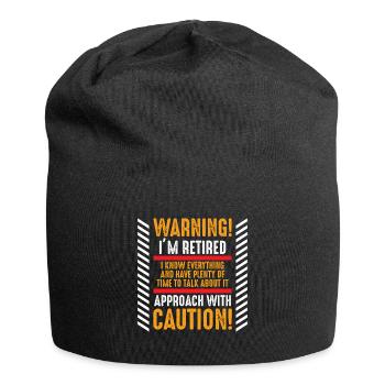 Retired gag Senior retired husband retired - Jersey Beanie - black - Front