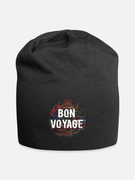 Bon voyage - Bonnet en jersey - noir