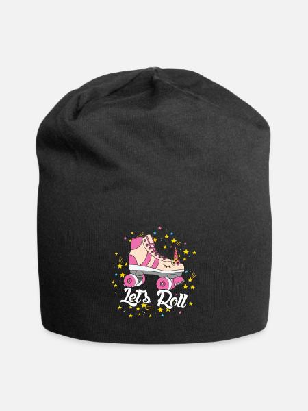 Amoureux de la Licorne Roller - Bonnet en jersey - noir