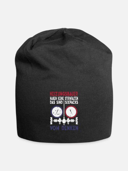 Heizungsbauer Sixpack vom Denken Installateur - Jersey-Beanie - Schwarz