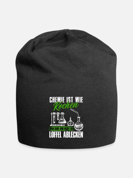 Chemie ist wie kochen - Jersey-Beanie - Schwarz