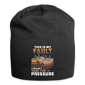 Funny Geology Pun "This Is My Fault" Geologist - Jersey Beanie - black - Front