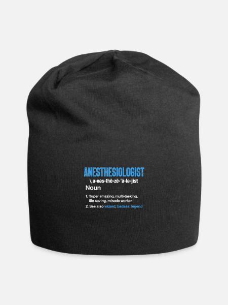 Anesthesist - Jersey-Beanie - Schwarz