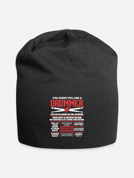 Drummer - Bonnet en jersey - noir