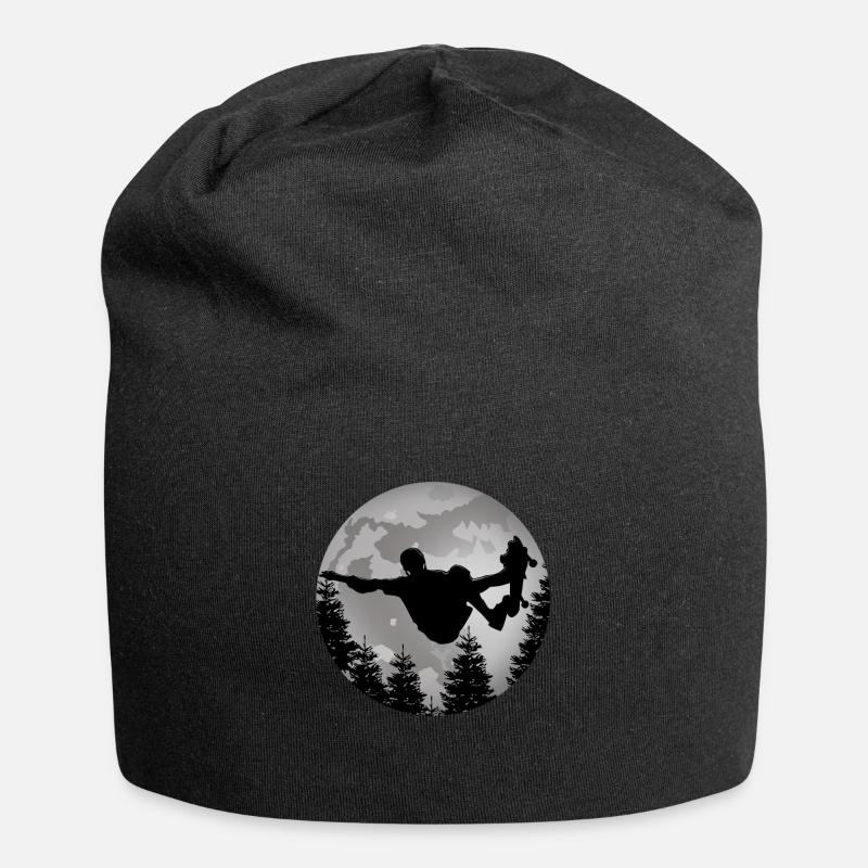 Skateboard - Jersey-Beanie - Schwarz