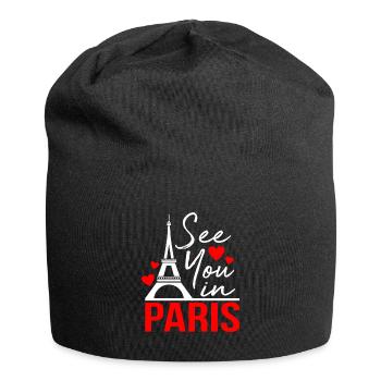 Paris - Bonnet en jersey - noir - Devant