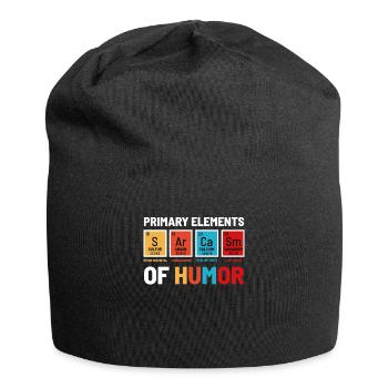 sarkasmus Wissenschaft - Jersey-Beanie - Schwarz - Vorne