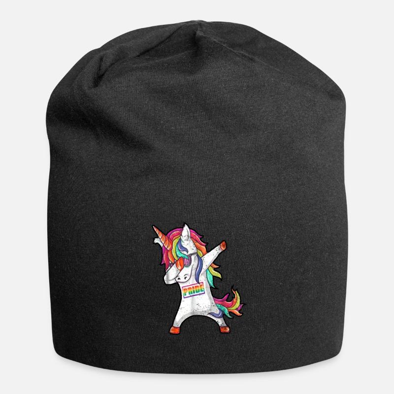 Gay Pride Gift - Jersey Beanie - black