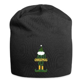 Anti Weihnachten Elf Geschenk - Jersey-Beanie - Schwarz - Vorne