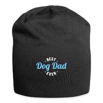 Best Dog Dad Ever Gift Funny Dog Lover - Jersey Beanie - black - Front