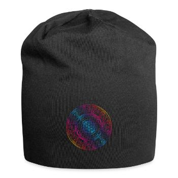 Sacred Geometry TetraFlower - Jersey Beanie - black - Front
