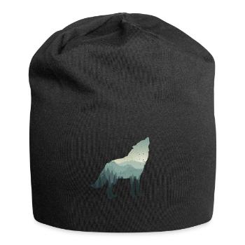 loup - Bonnet en jersey - noir - Devant